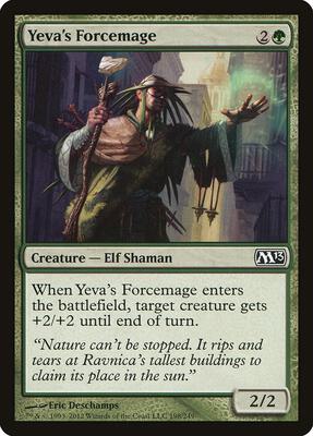 Yeva's Forcemage card from Magic 2013 (M13)