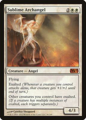 Sublime Archangel card from Magic 2013 (M13)