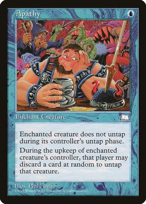 Apathy card from Weatherlight