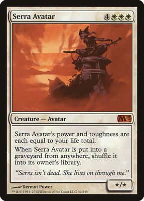 Serra Avatar card from Magic 2013 (M13)