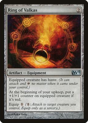 Ring of Valkas card from Magic 2013 (M13)