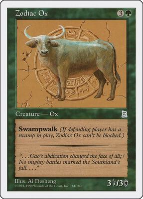 Zodiac Ox card from Portal Three Kingdoms