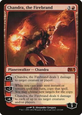 Chandra, the Firebrand card from Magic 2013 (M13)