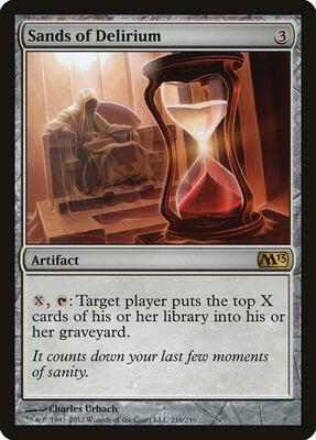 Sands of Delirium card from Magic 2013 (M13)