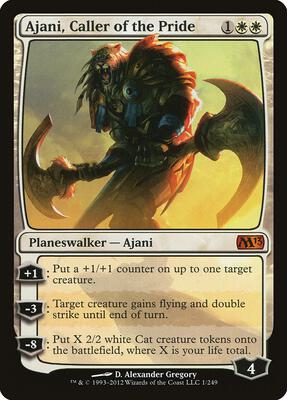 Ajani, Caller of the Pride card from Magic 2013 (M13)