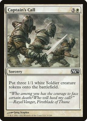 Captain's Call card from Magic 2013 (M13)