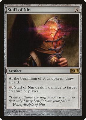 Staff of Nin card from Magic 2013 (M13)