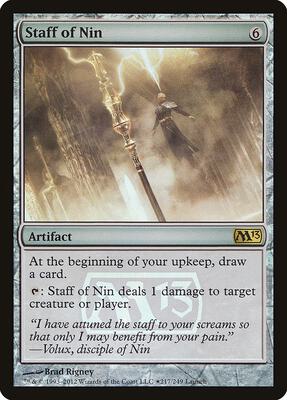 Staff of Nin card from Launch Party & Release Event Promos