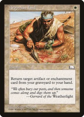 Argivian Find card from Weatherlight