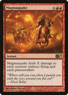 Magmaquake card from Magic 2013 (M13)