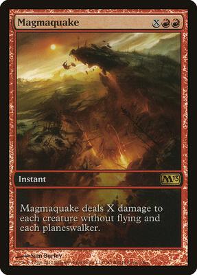 Magmaquake card from Game Day & Store Championship Promos