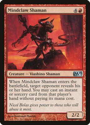 Mindclaw Shaman card from Magic 2013 (M13)