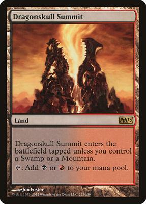 Dragonskull Summit card from Magic 2013 (M13)