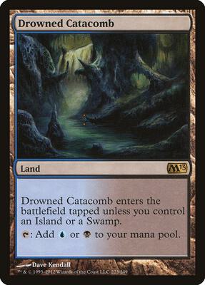 Drowned Catacomb card from Magic 2013 (M13)