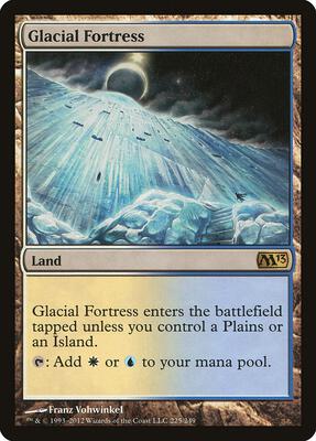 Glacial Fortress card from Magic 2013 (M13)