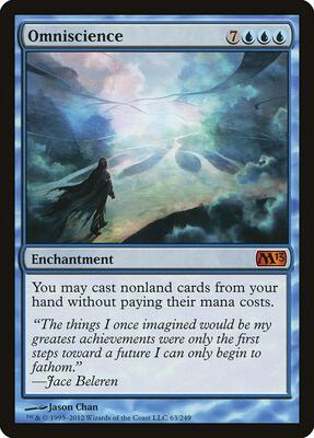 Omniscience card from Magic 2013 (M13)