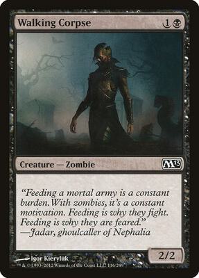 Walking Corpse card from Magic 2013 (M13)
