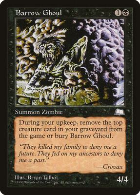 Barrow Ghoul card from Weatherlight