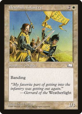 Benalish Infantry card from Weatherlight