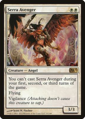 Serra Avenger card from Magic 2013 (M13)