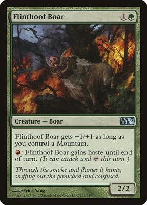 Flinthoof Boar card from Magic 2013 (M13)