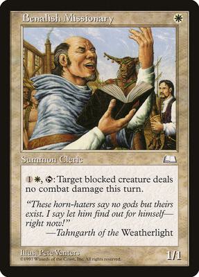 Benalish Missionary card from Weatherlight