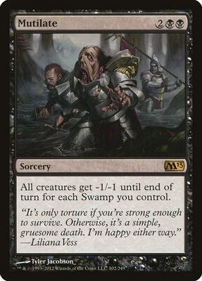 Mutilate card from Magic 2013 (M13)