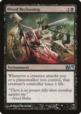 Blood Reckoning card from Magic 2013 (M13)