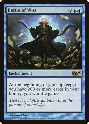 Battle of Wits card from Magic 2013 (M13)