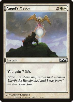 Angel's Mercy card from Magic 2013 (M13)