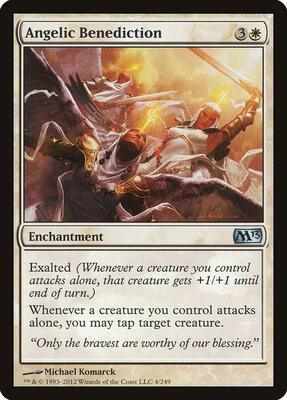 Angelic Benediction card from Magic 2013 (M13)