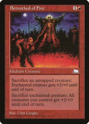 Betrothed of Fire card from Weatherlight