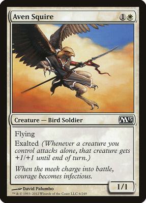 Aven Squire card from Magic 2013 (M13)