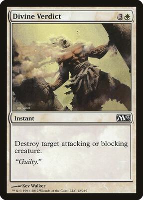 Divine Verdict card from Magic 2013 (M13)
