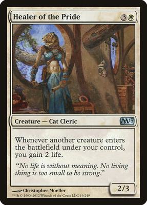 Healer of the Pride card from Magic 2013 (M13)