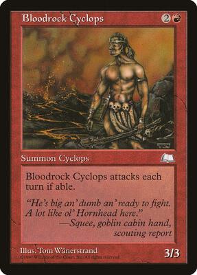 Bloodrock Cyclops card from Weatherlight