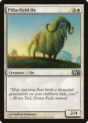 Pillarfield Ox card from Magic 2013 (M13)