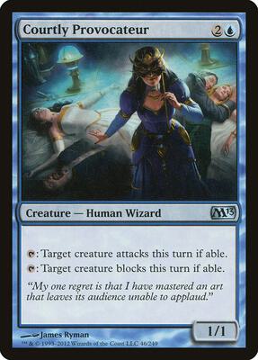 Courtly Provocateur card from Magic 2013 (M13)