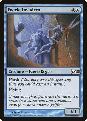Faerie Invaders card from Magic 2013 (M13)