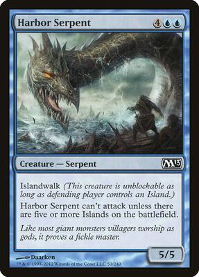 Harbor Serpent card from Magic 2013 (M13)