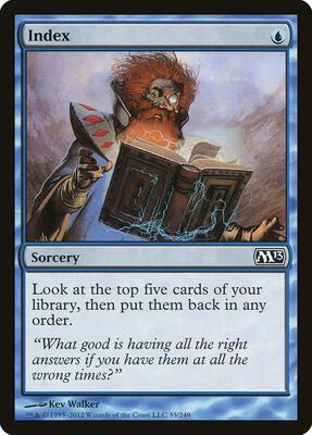 Index card from Magic 2013 (M13)