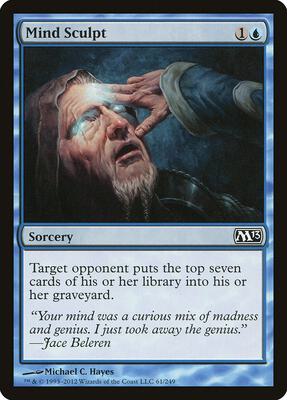 Mind Sculpt card from Magic 2013 (M13)