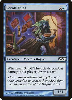 Scroll Thief card from Magic 2013 (M13)