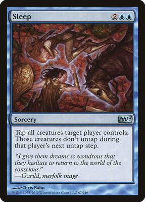 Sleep card from Magic 2013 (M13)