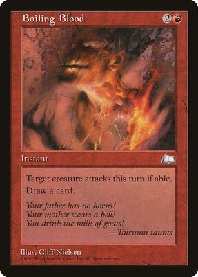 Boiling Blood card from Weatherlight