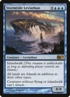 Stormtide Leviathan card from Magic 2013 (M13)