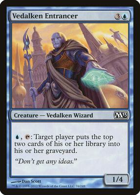 Vedalken Entrancer card from Magic 2013 (M13)