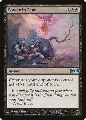 Cower in Fear card from Magic 2013 (M13)
