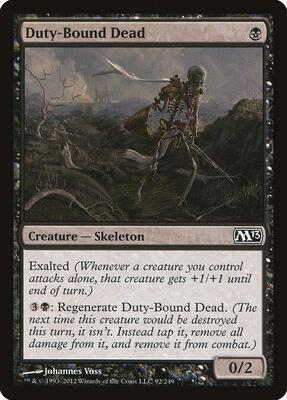 Duty-Bound Dead card from Magic 2013 (M13)