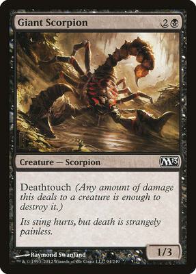 Giant Scorpion card from Magic 2013 (M13)